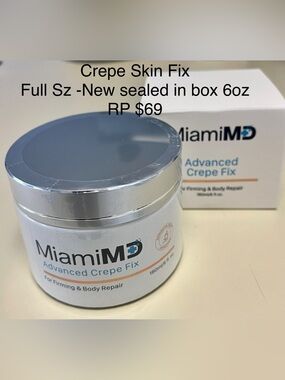 Miami MD Advanced Crepe Fix Firms/recovers crepe skin NEW/sealed/boxed